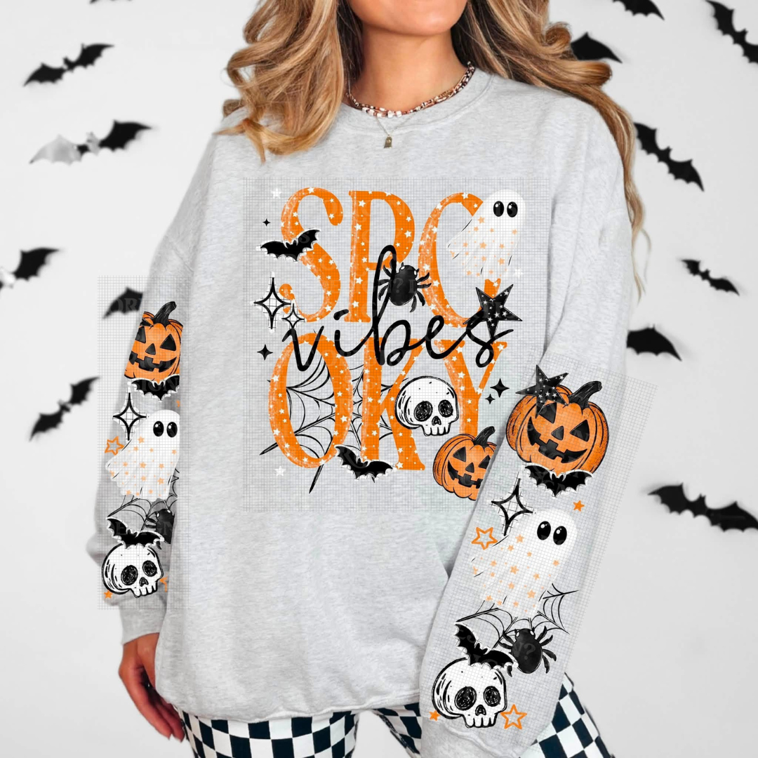 Spooky Vibes Graphic Sweatshirt
