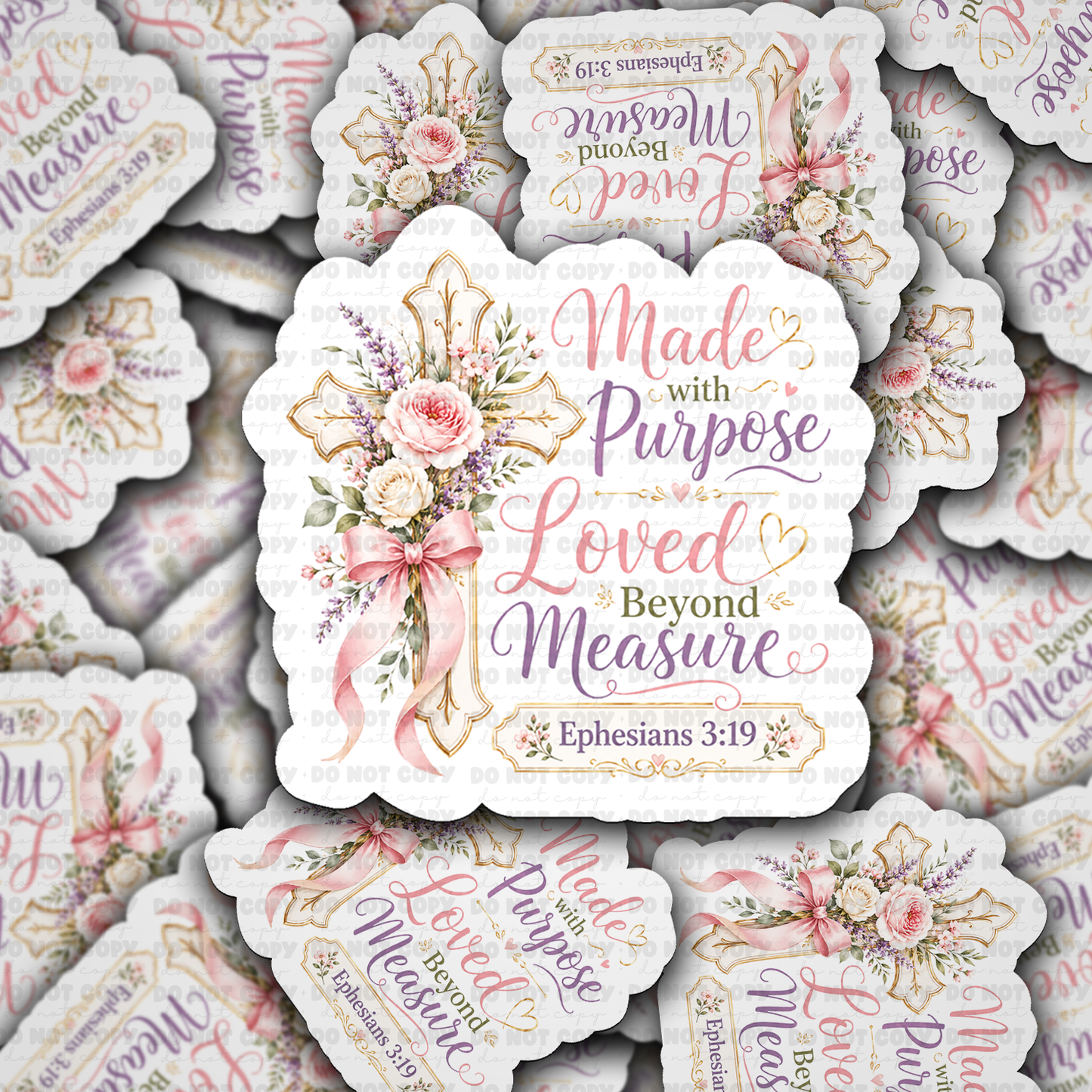 Made With Purpose Loved Beyond Measure Vinyl Die-Cut Sticker