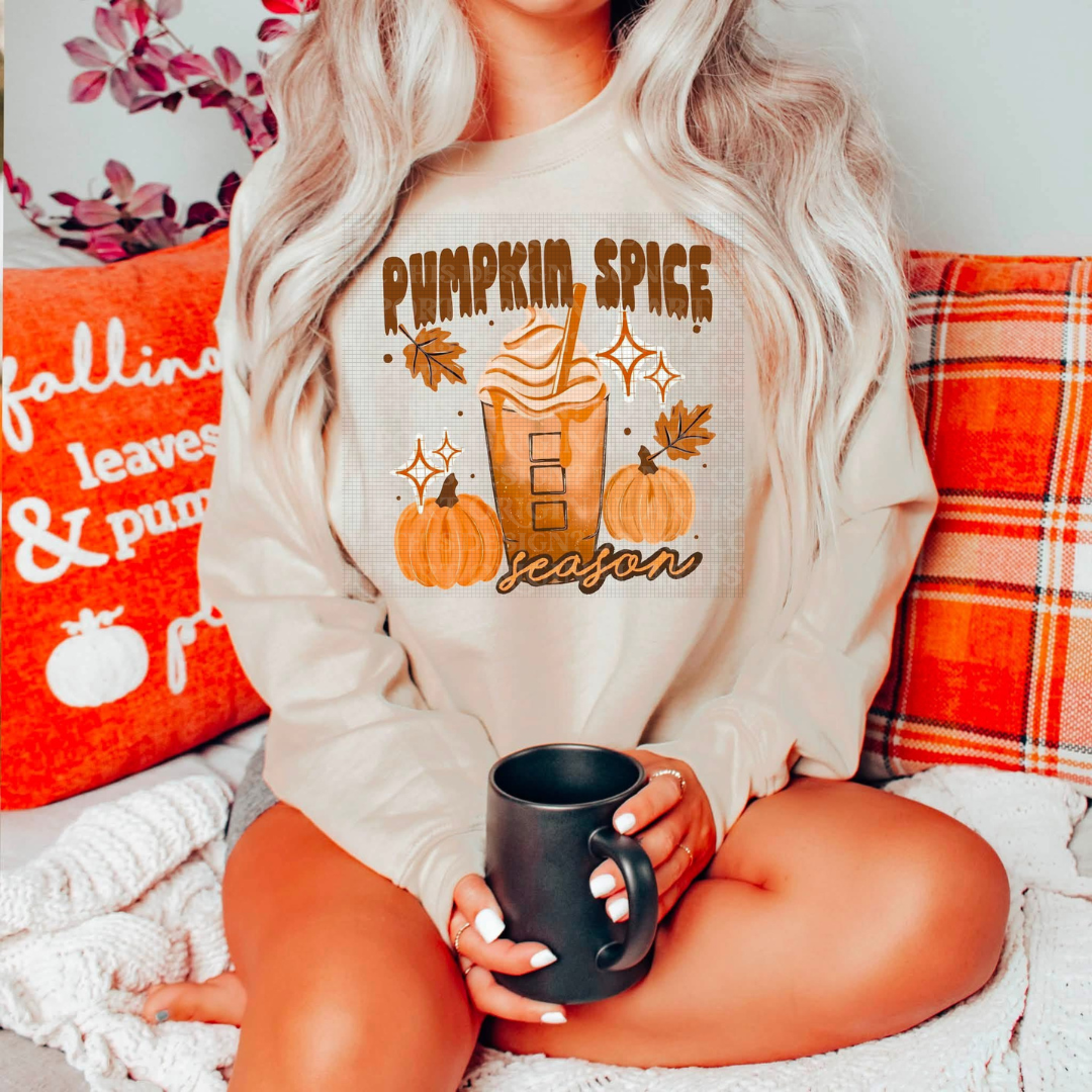Pumpkin Spice Season Graphic Sweatshirt