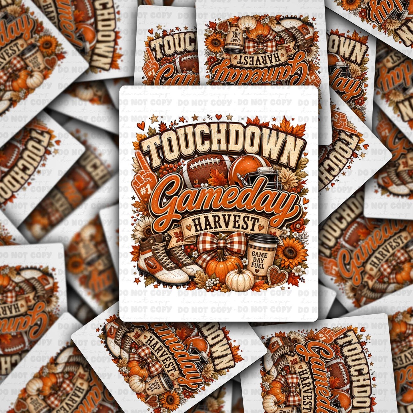 Game Day Harvest Vinyl Die-Cut Sticker