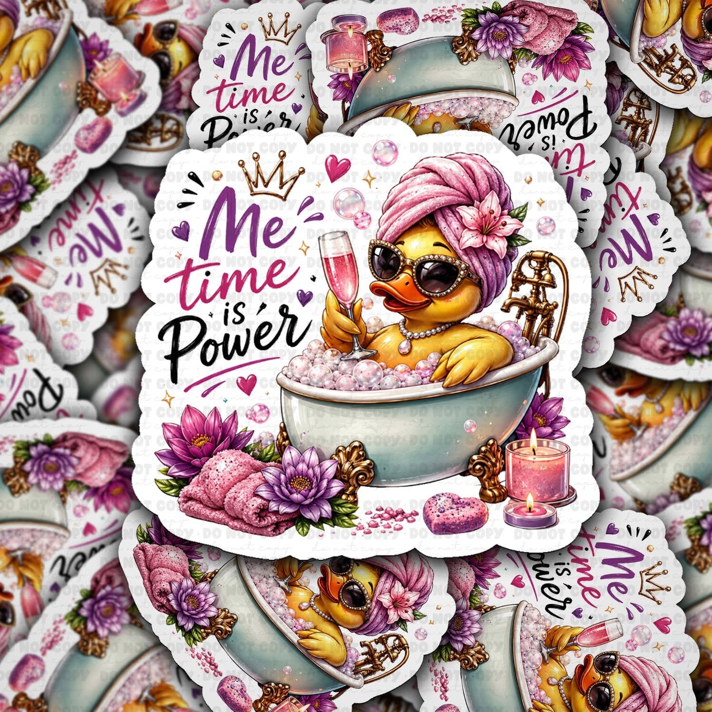 Me Time Is Power Vinyl Die-Cut Sticker