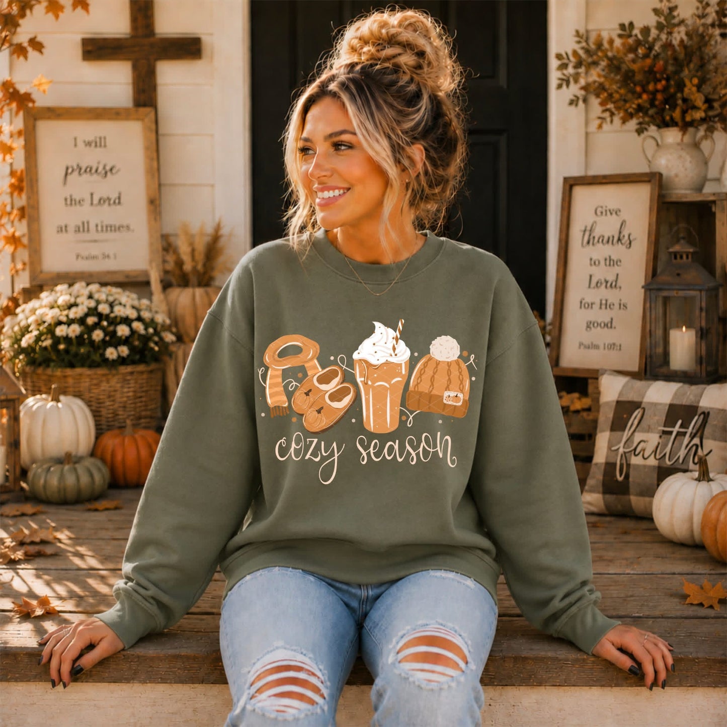 Cozy Season Fall Crewneck Sweatshirt