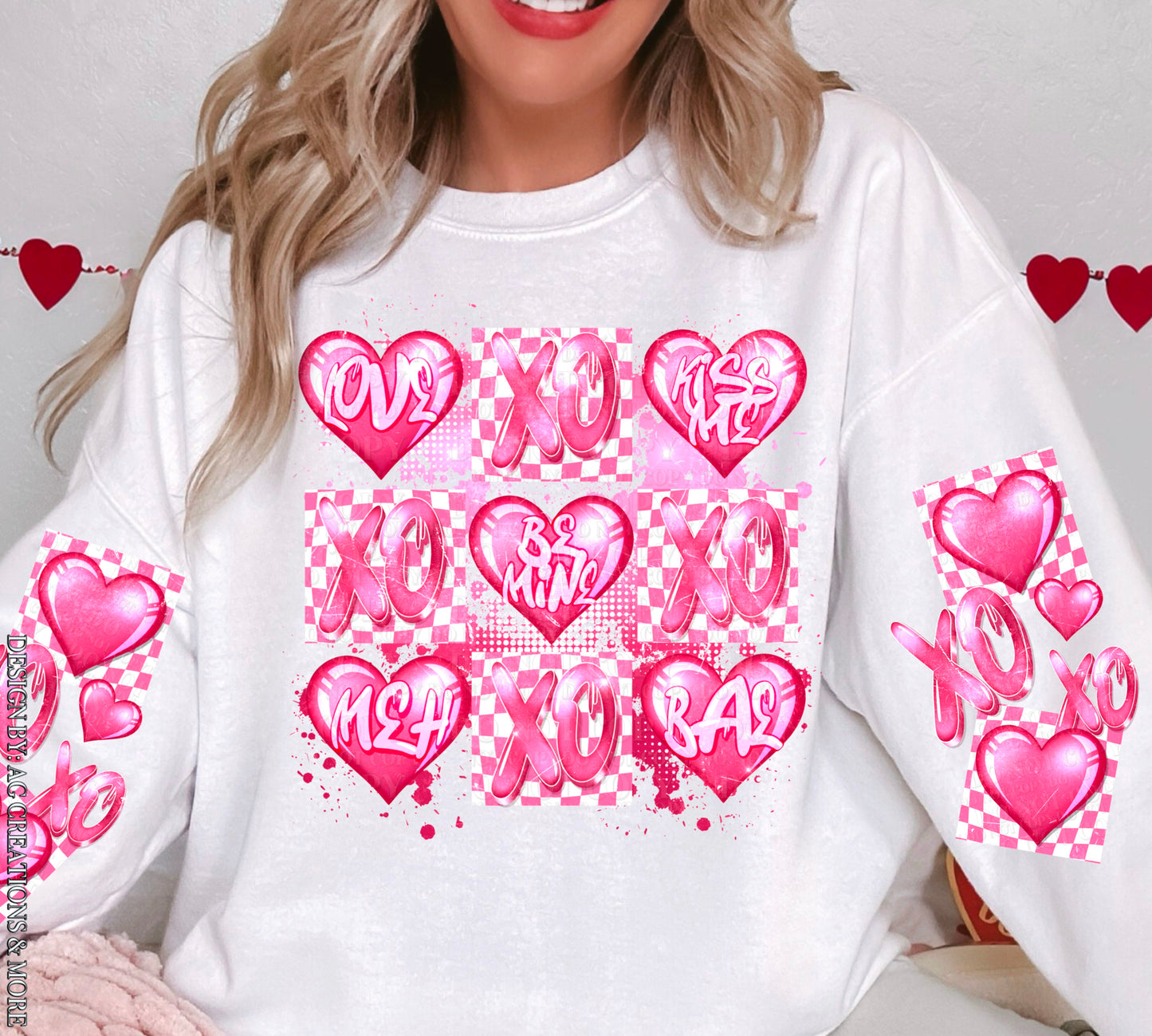 XOXO Love Hearts Graphic Sweatshirt