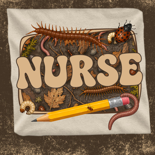 Fall Creepy Crawly School Occupations- Nurse Graphic Tee