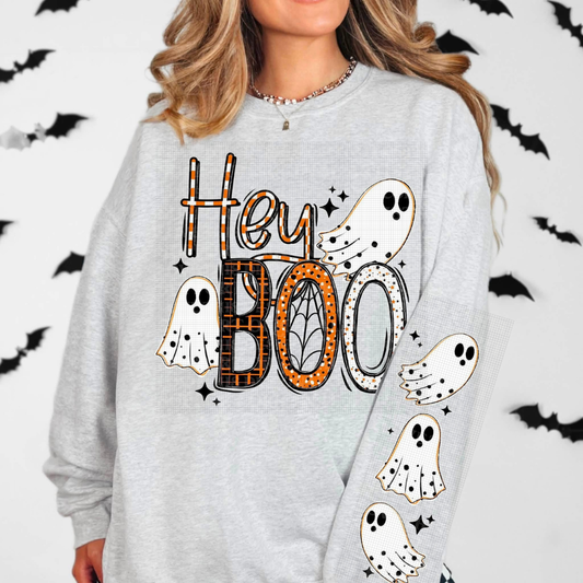 Hey Boo Ghostie Graphic Sweatshirt