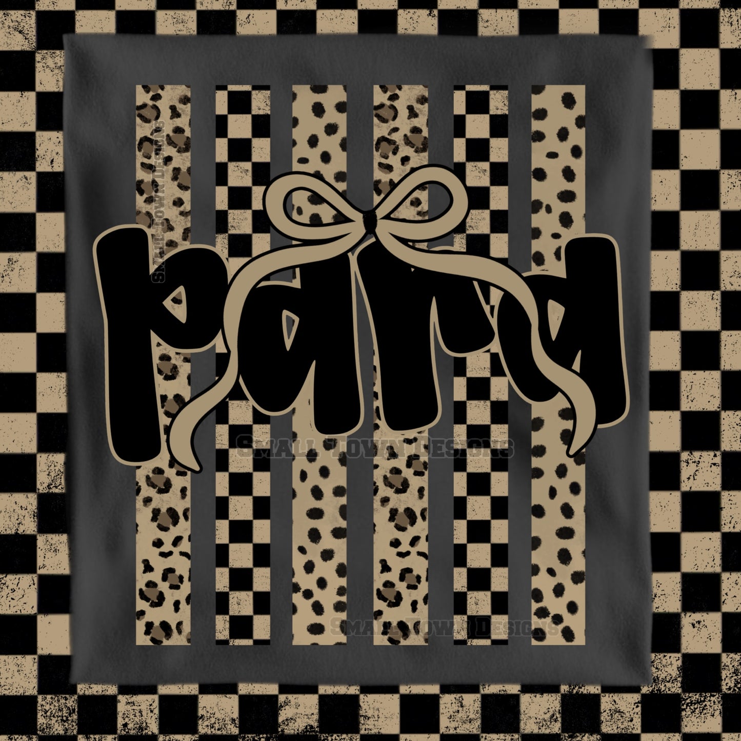 School Occupations Checkered and Bows Parapro Graphic Tee