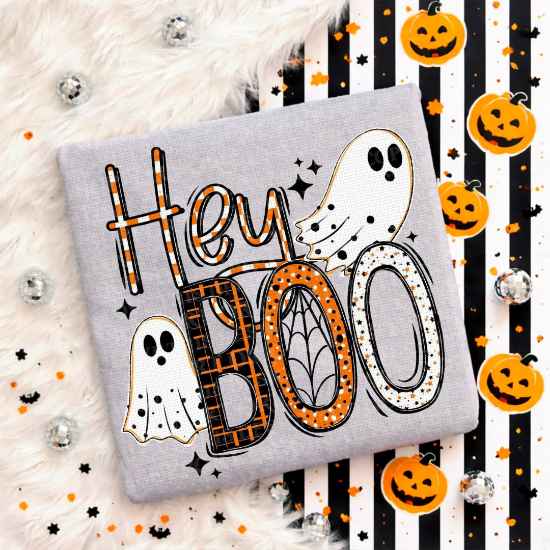 Hey Boo Ghostie Graphic Tee