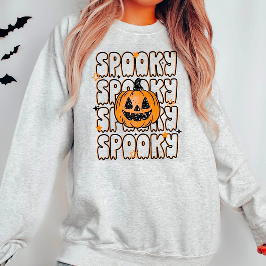 Stacked Spooky Jack Graphic Sweatshirt