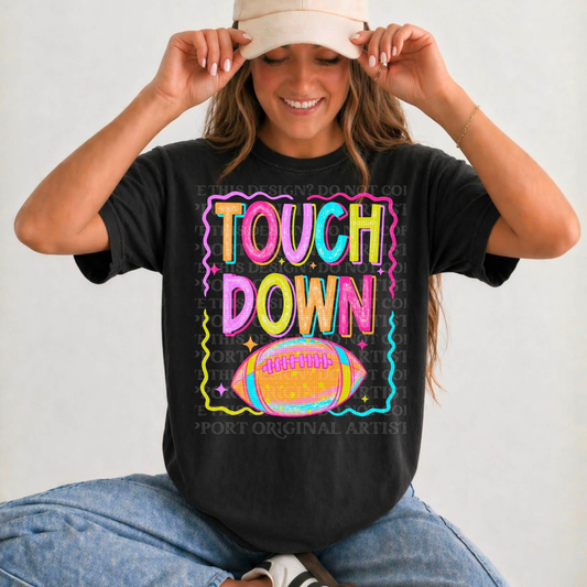 Neon Touch Down Graphic Tee