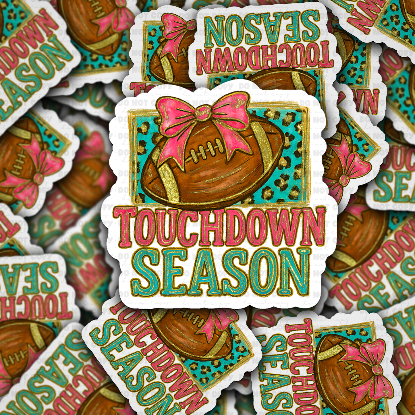 Touch Down Season Vinyl Die-Cut Sticker