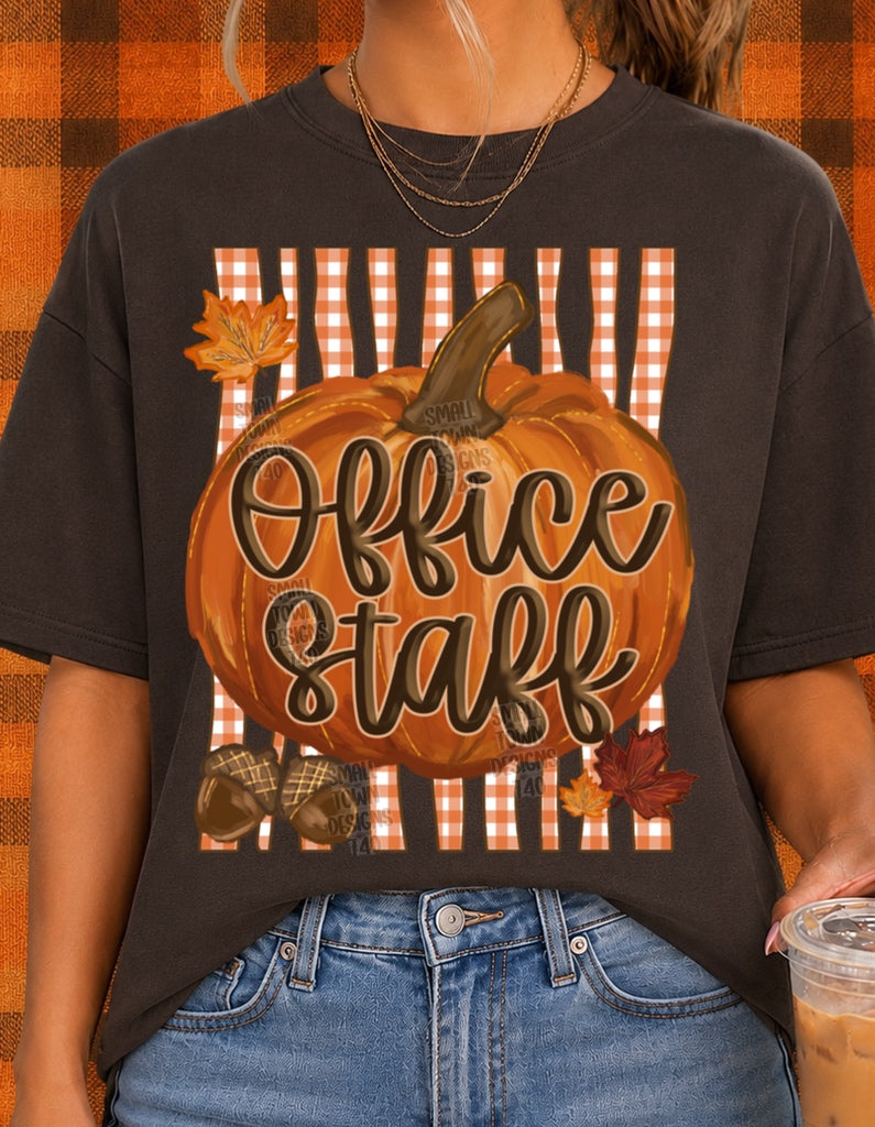 Autumn Fall Sprit Office Staff Graphic Tee