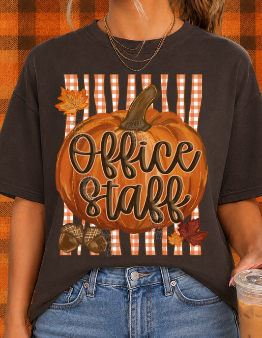 Autumn Fall Sprit Office Staff Graphic Tee