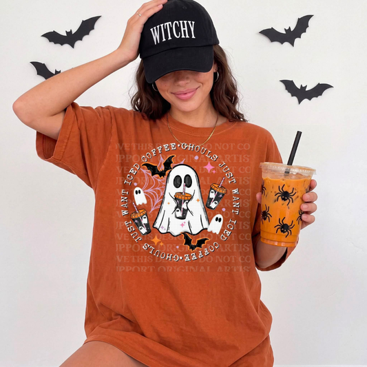 Ghouls Just want Iced Coffee Graphic Tee