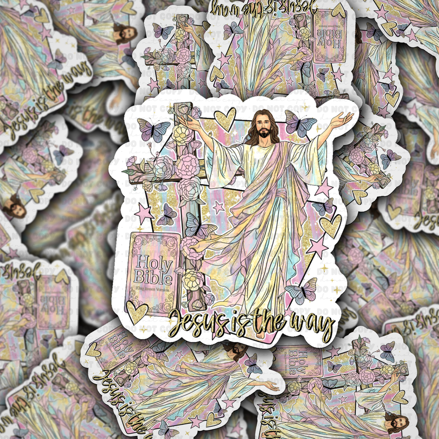 Jesus Is The Way Vinyl Die-Cut Sticker