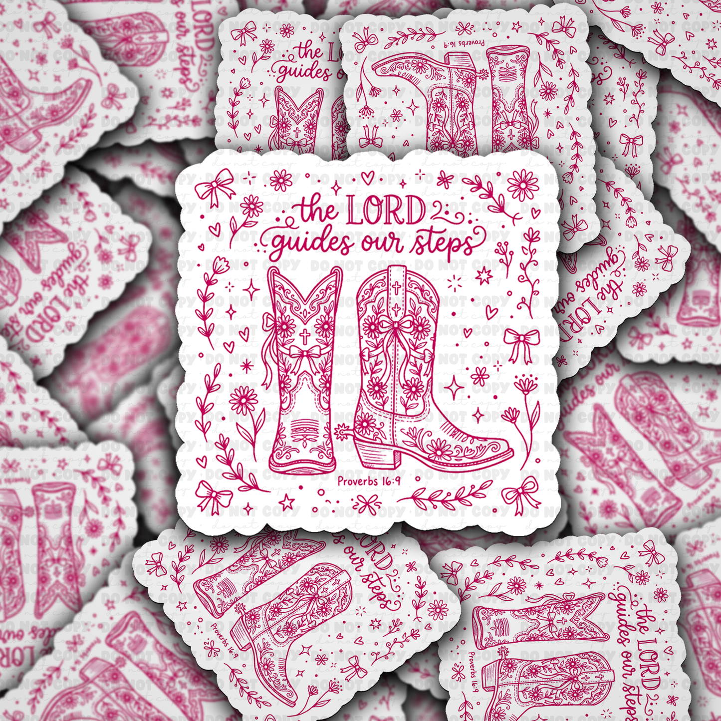 The Lord Guides Our Steps Vinyl Die-Cut Sticker