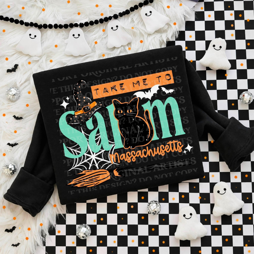 Take Me To Salem Massachusetts Graphic Sweatshirt
