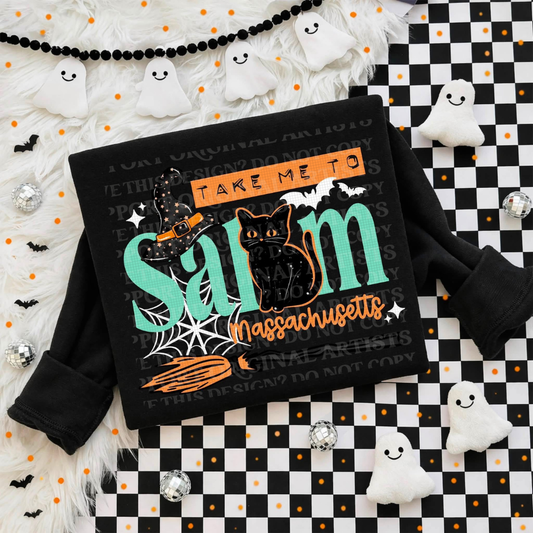 Take Me To Salem Massachusetts Graphic Sweatshirt