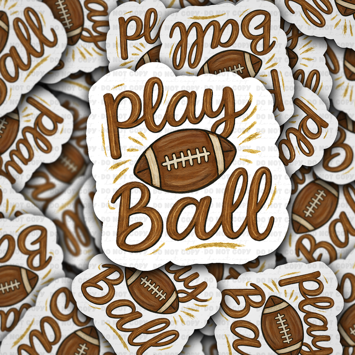 Football Mom Die-Cut Sticker