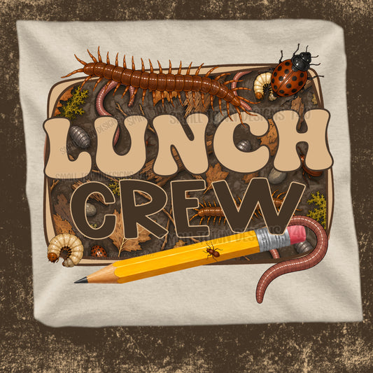 Fall Creepy Crawly School Occupations- Lunch Crew Graphic Tee