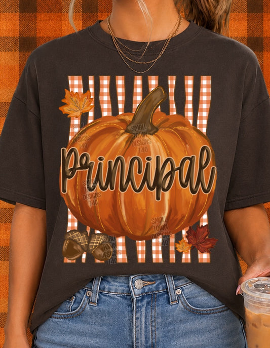 Autumn Fall Sprit Principal Graphic Tee