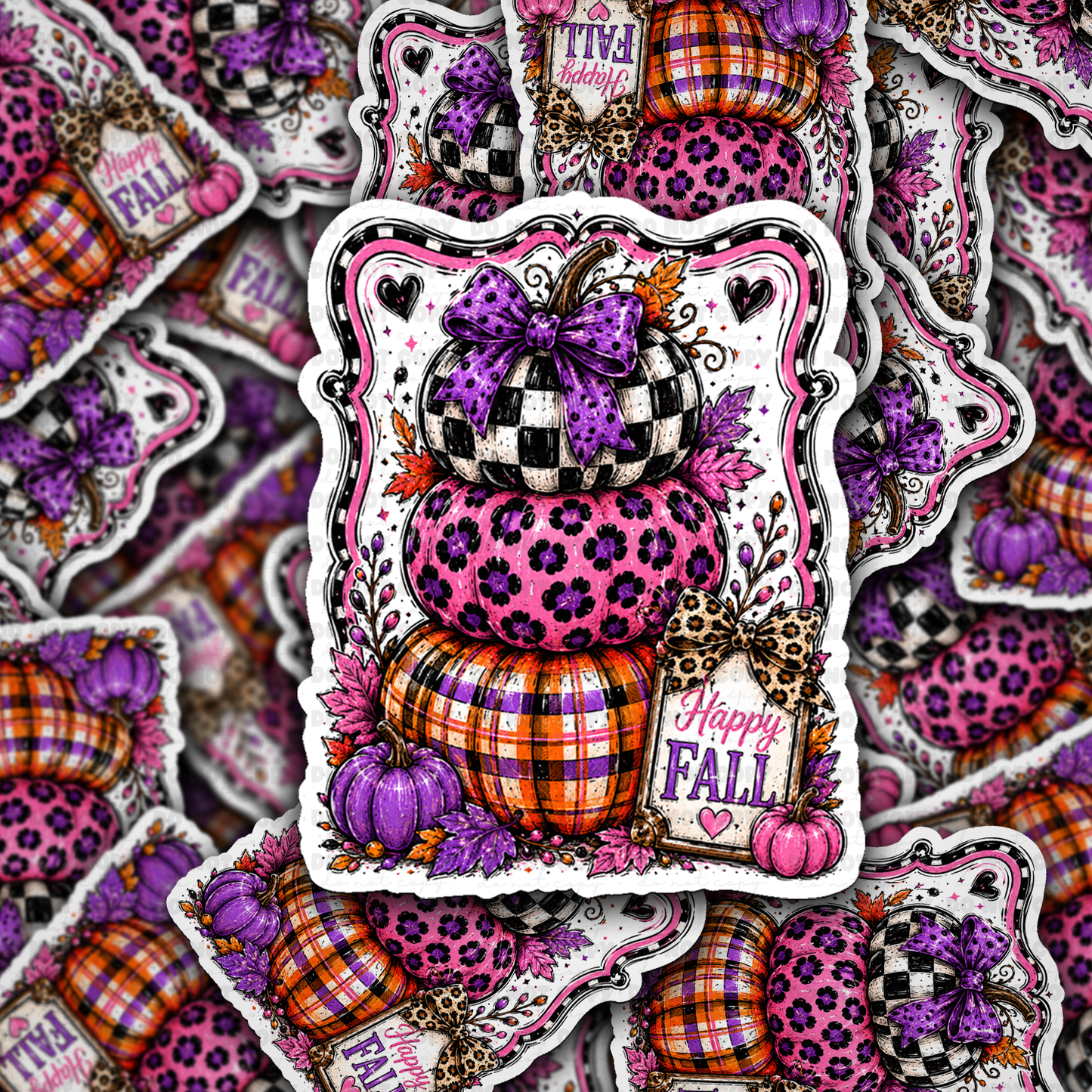 Happy Fall Vinyl Die-Cut Sticker