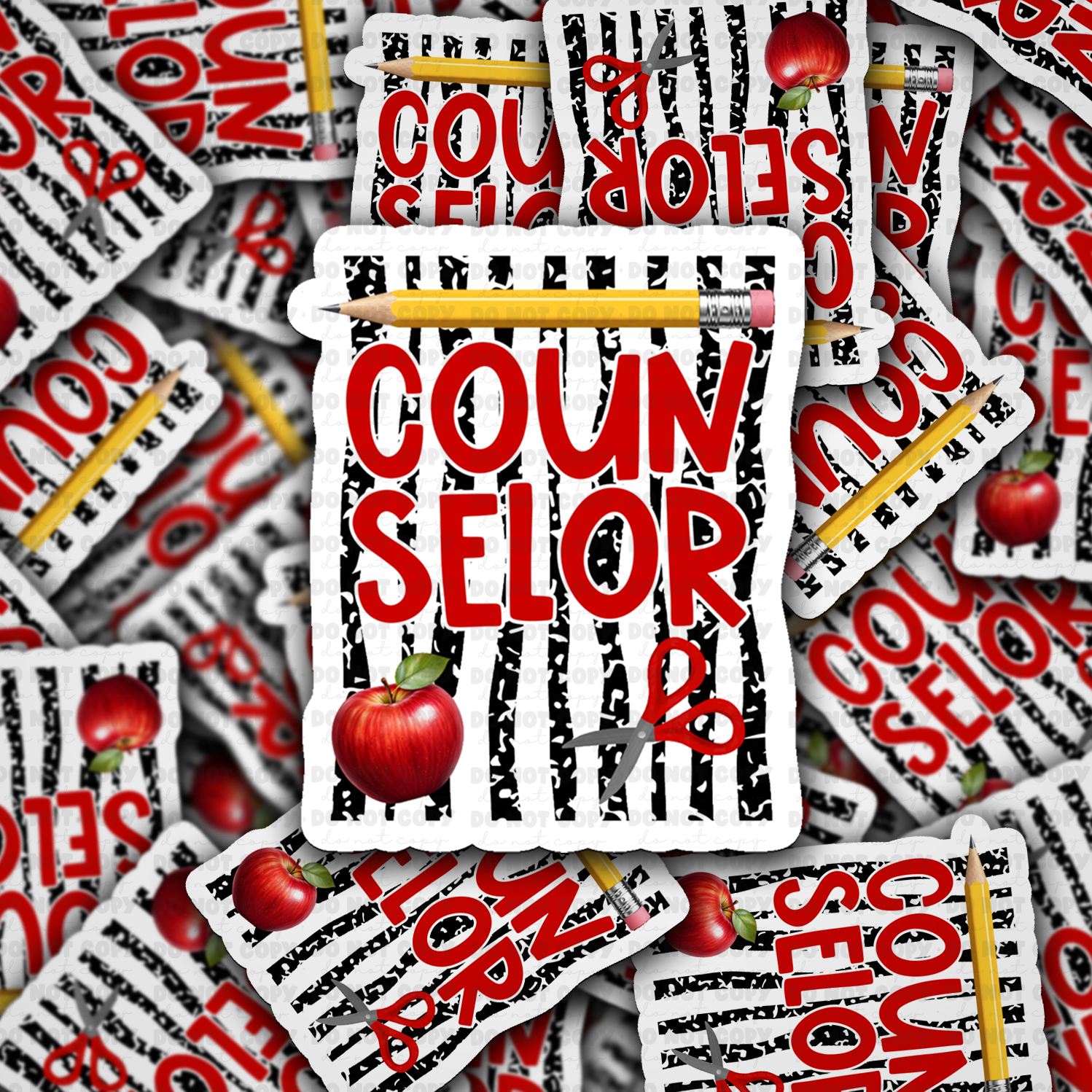 School Counselor Vinyl Die-Cut Sticker