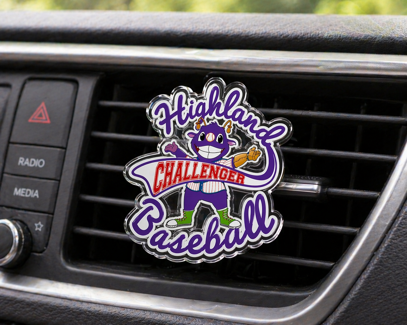 Highland Challenger Baseball Car Vent Freshener