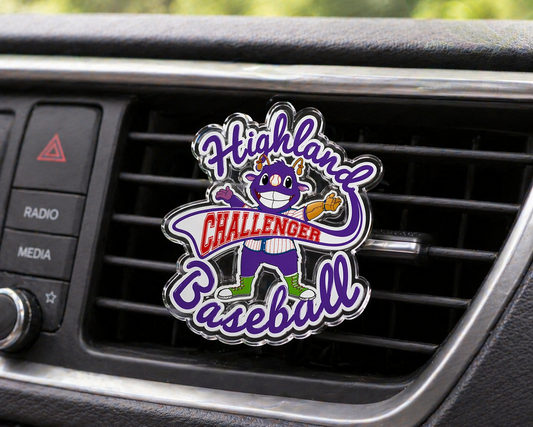 Highland Challenger Baseball Car Vent Freshener