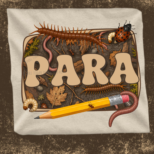 Fall Creepy Crawly School Occupations- Para Paraprofessional Graphic Tee