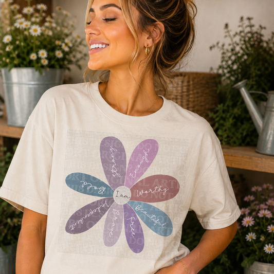 Floral I Am Graphic Tee