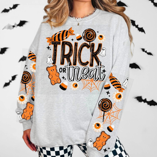 Trick Or Treat Sweets Graphic Sweatshirt