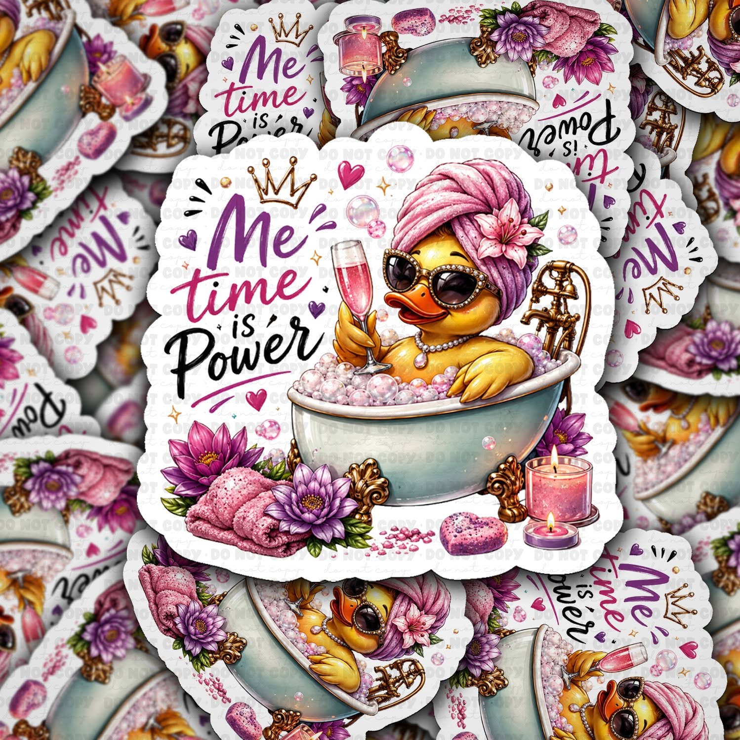 Me Time Is Power Vinyl Die-Cut Sticker