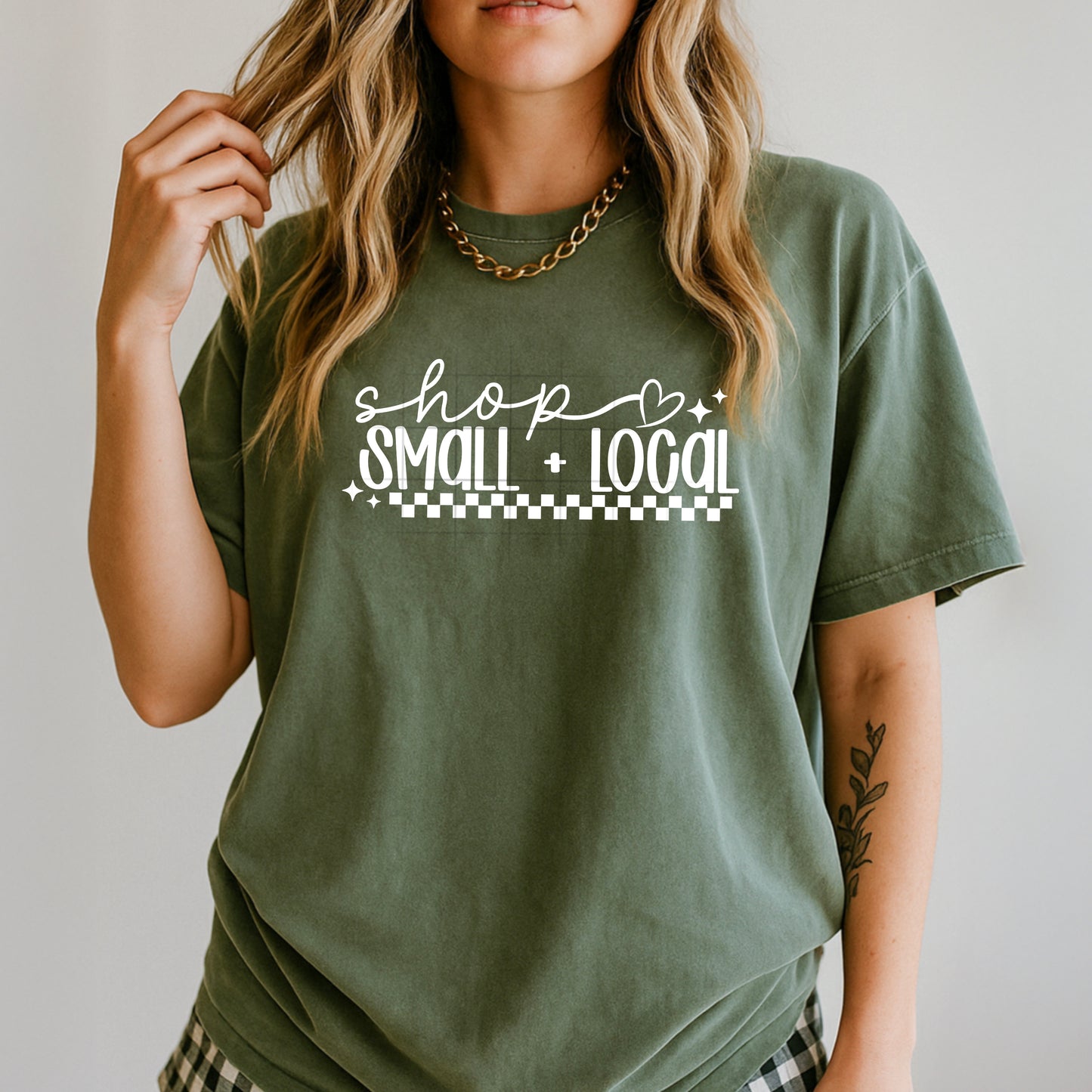 Shop Small Shop Local Graphic T-Shirt – Boutique Support Tee