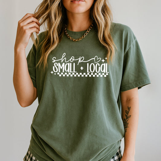 Shop Small Shop Local Graphic T-Shirt – Boutique Support Tee