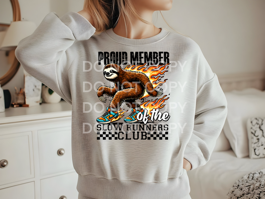 Proud Member of the Slow Runners Club Graphic Sweatshirt