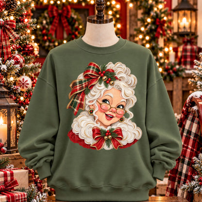 Vintage Mrs. Claus Christmas Tee, Sweatshirt & Long Sleeve