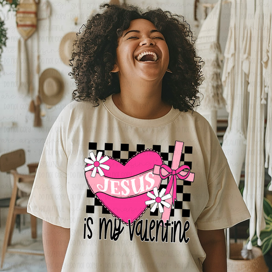 Jesus Is My Valentine Graphic Tee – Faith Valentine Shirt