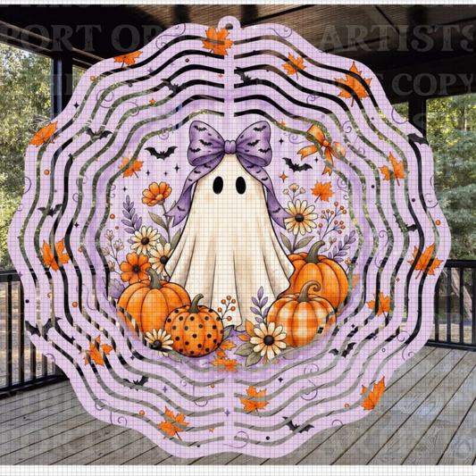 Boo-tiful Autumn 8 Inch Sublimated Wind Spinner