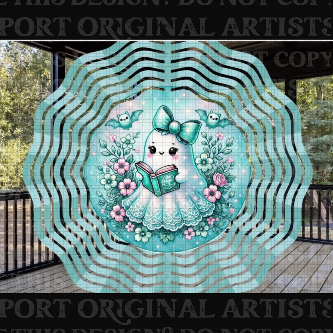 Once Upon a Boo 8 Inch Sublimated Wind Spinner