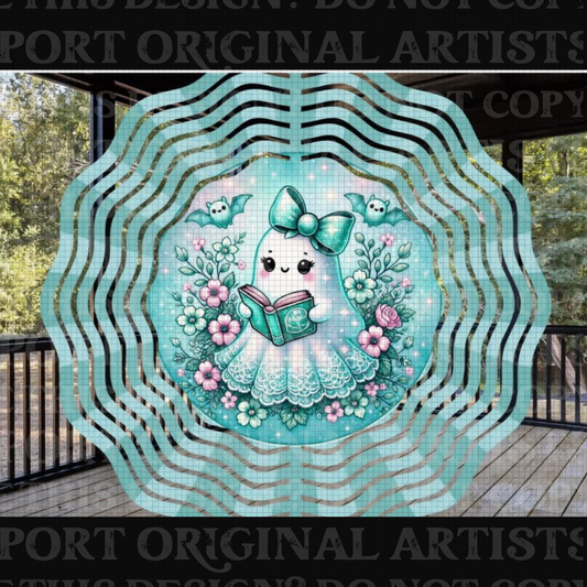 Once Upon a Boo 8 Inch Sublimated Wind Spinner