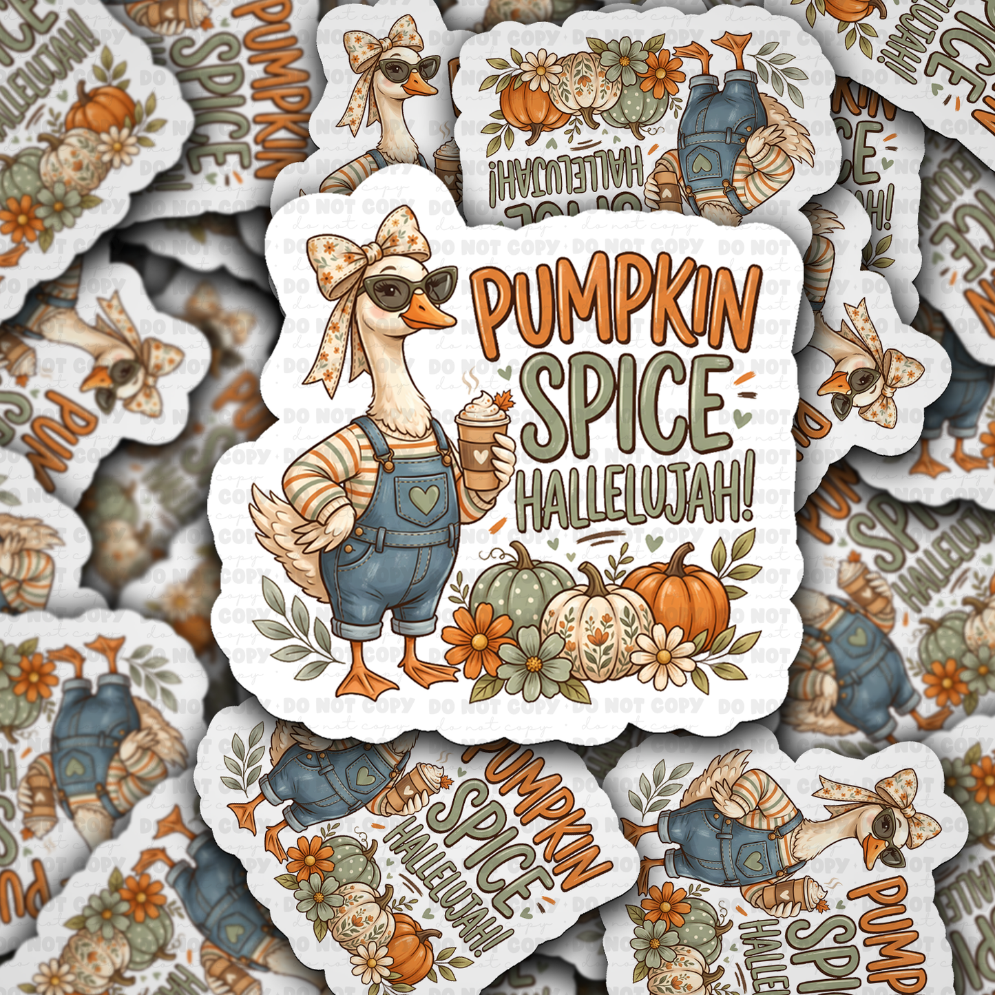 Pumpkin Spice Hallelujah! Vinyl Die-Cut Sticker