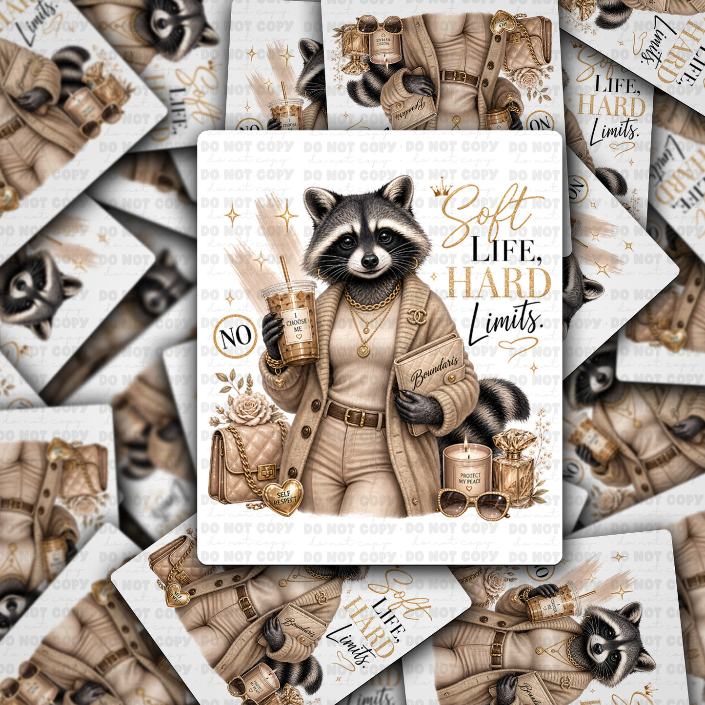 Soft Life Hard Limits Vinyl Die-Cut Sticker